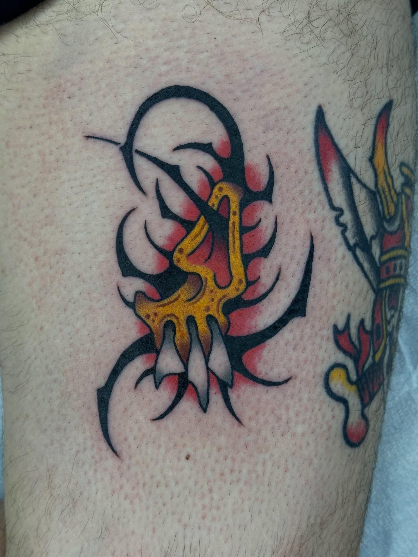 Tattoo by @gnome_an — tribal