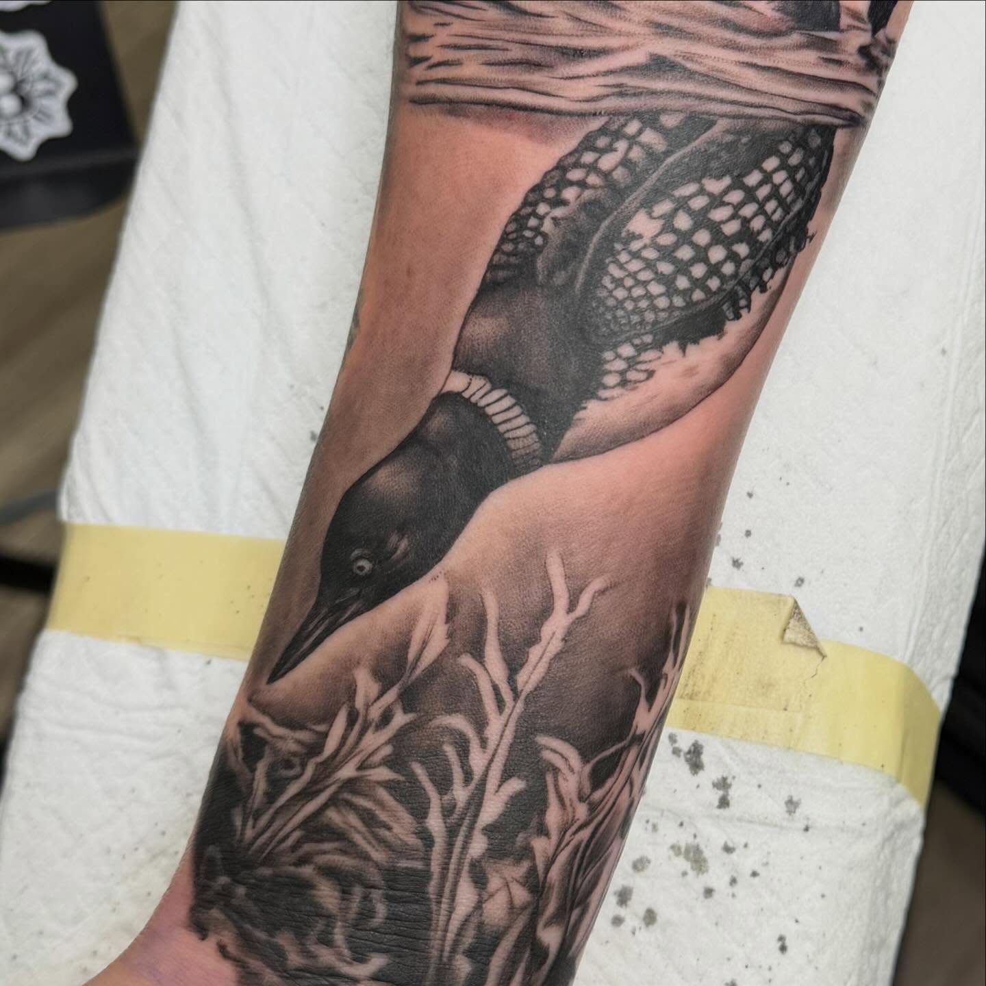 Tattoo by @kolton_tattoos — realism, black_and_grey