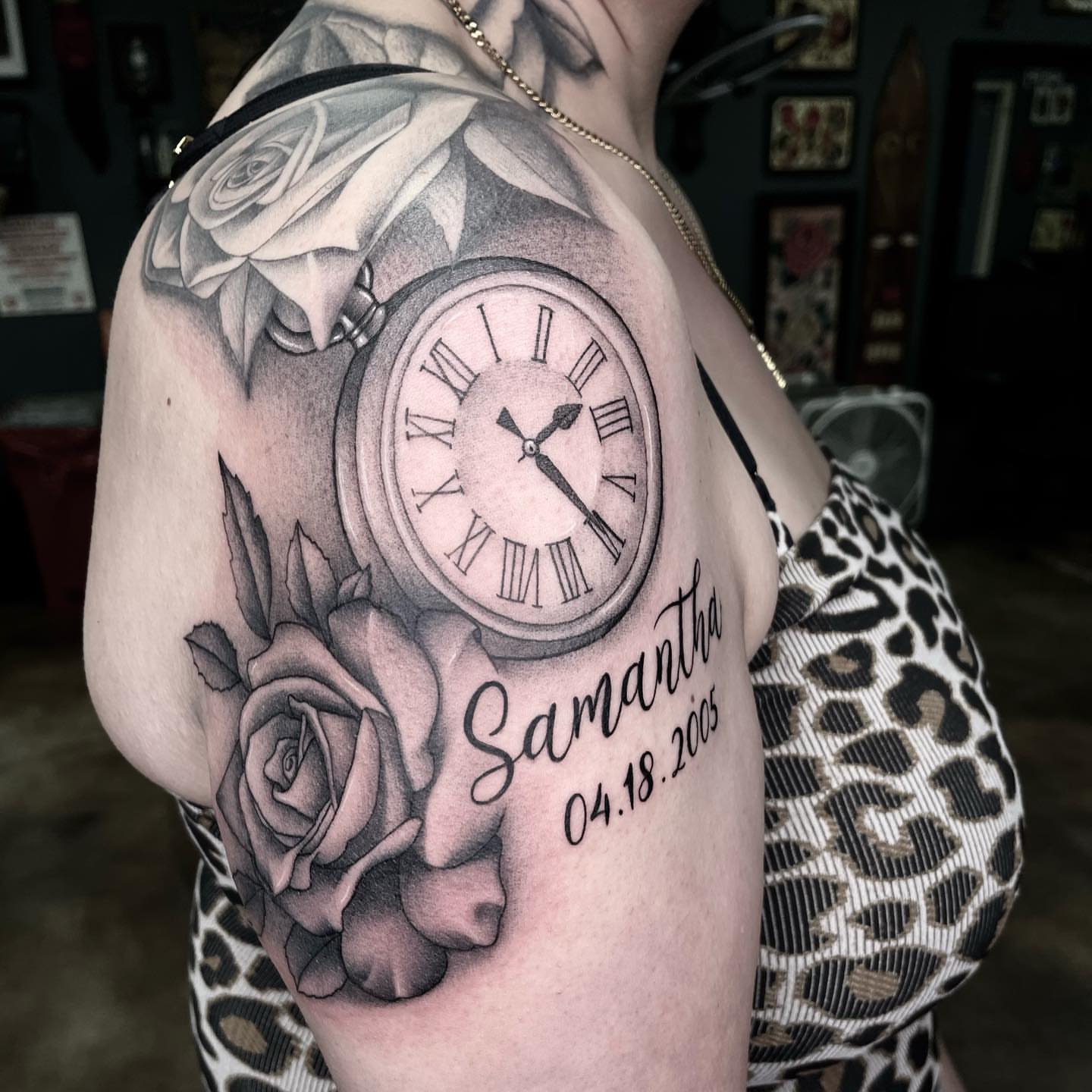 Tattoo by @sillylittleduck — black_and_grey, realism
