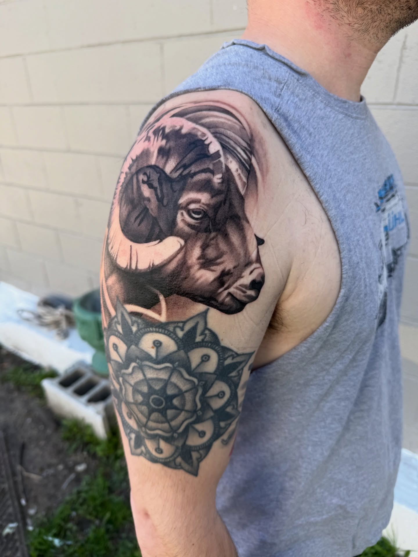 Tattoo by @joe_webbytattoos — realism, black_and_grey