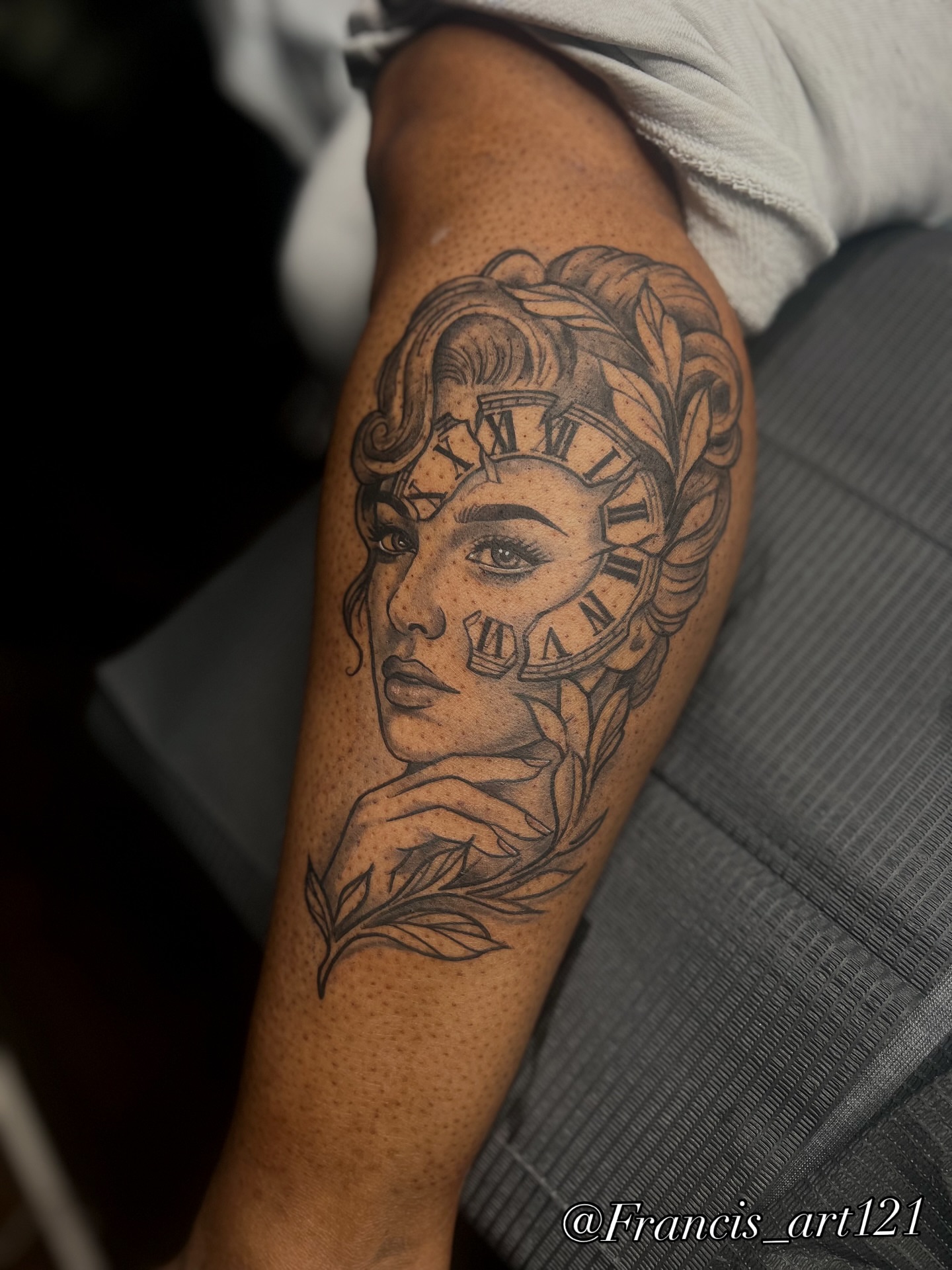 Tattoo by @francis_art121 — black_and_grey, realism