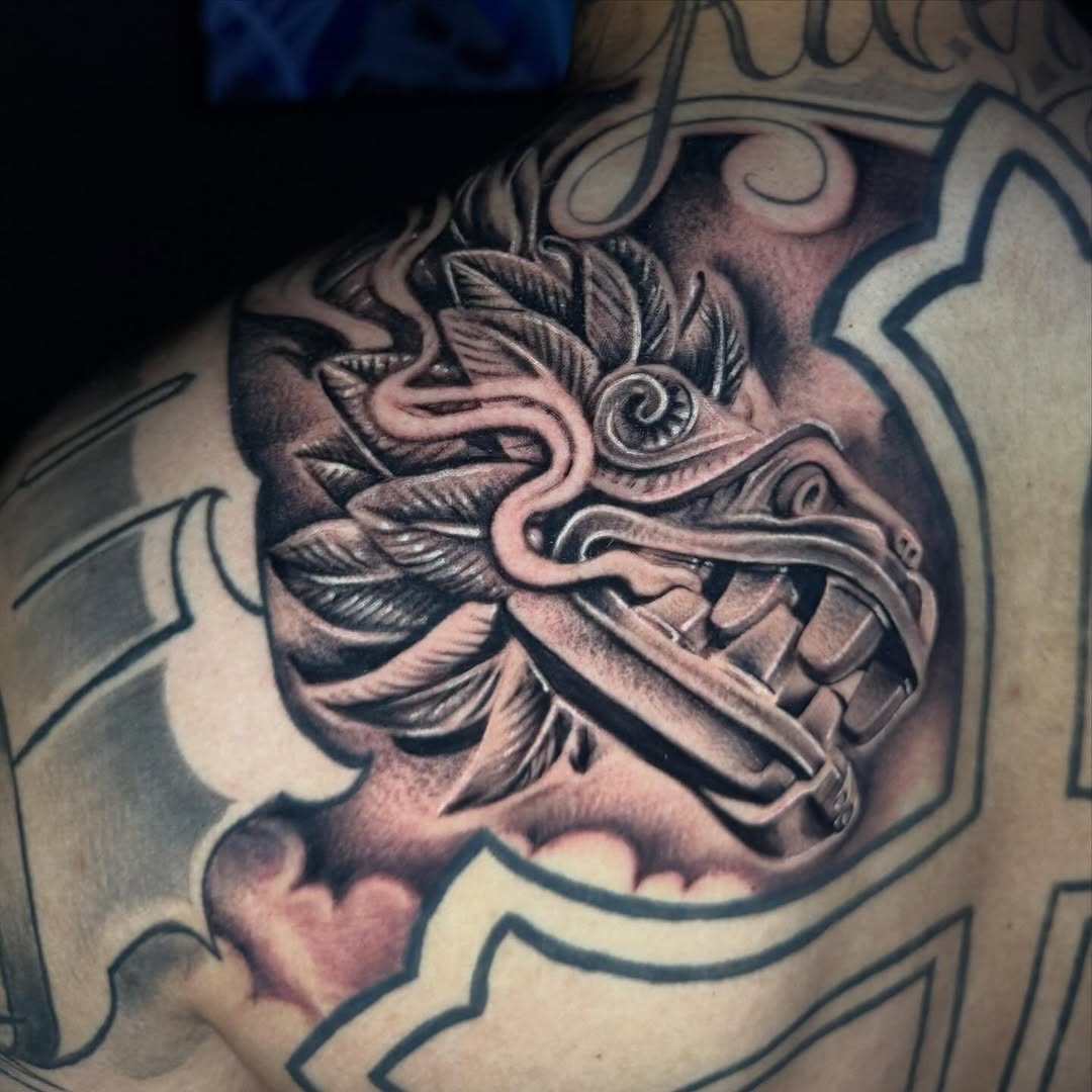 Tattoo by @rainofinktattoos — realism, black_and_grey
