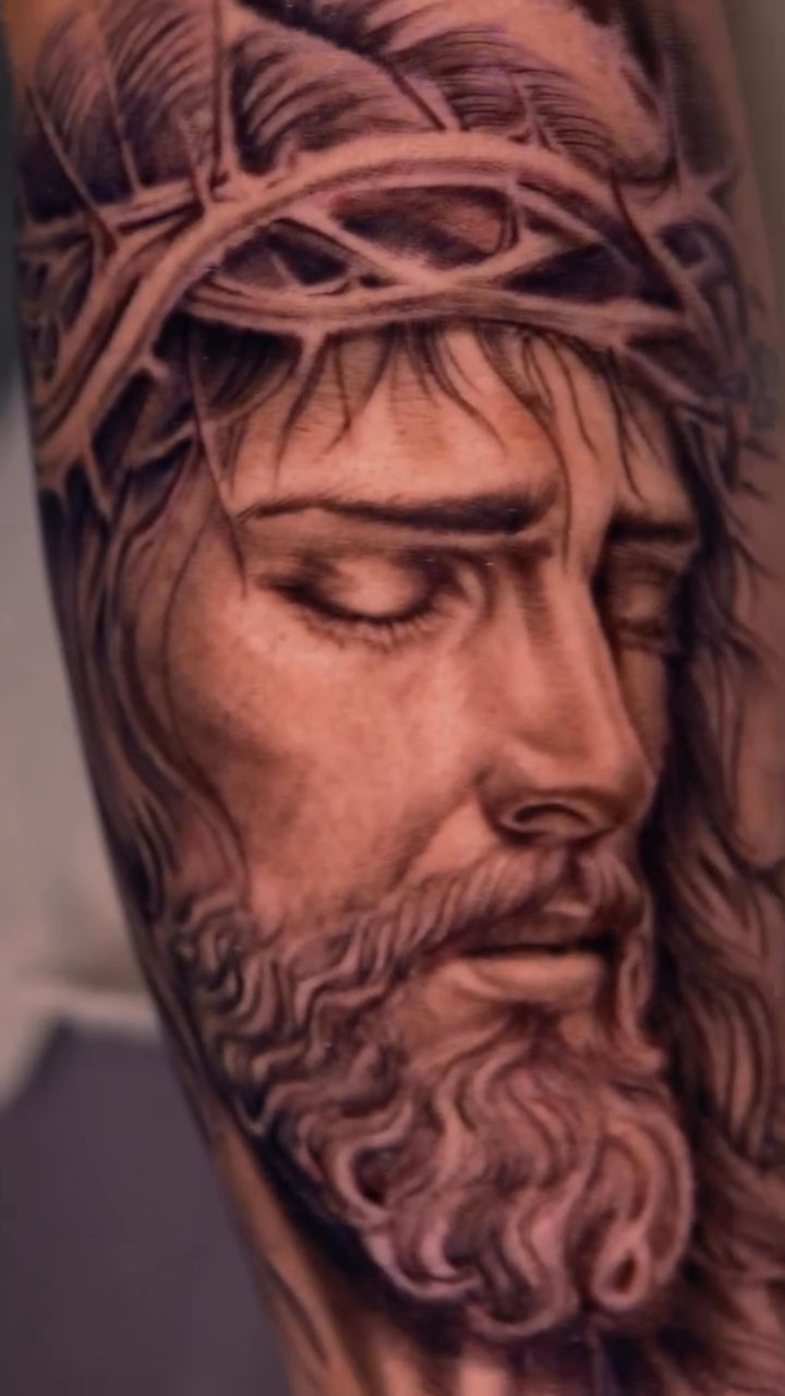 Tattoo by @obsidianinkstudio — realism, black_and_grey