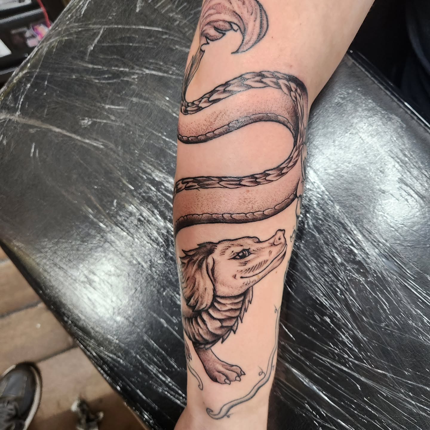 Tattoo by @eric_art1313 — dotwork, realism