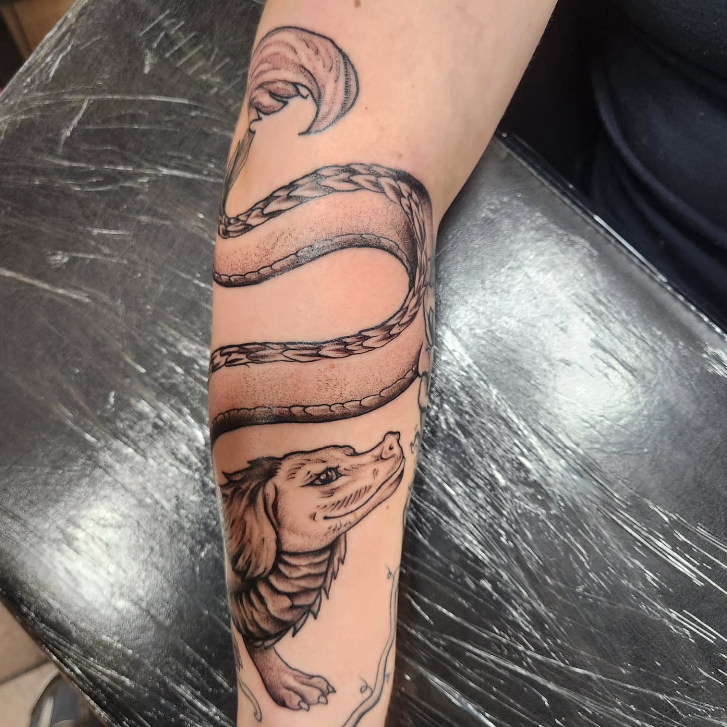Tattoo by @eric_art1313 — black_and_grey