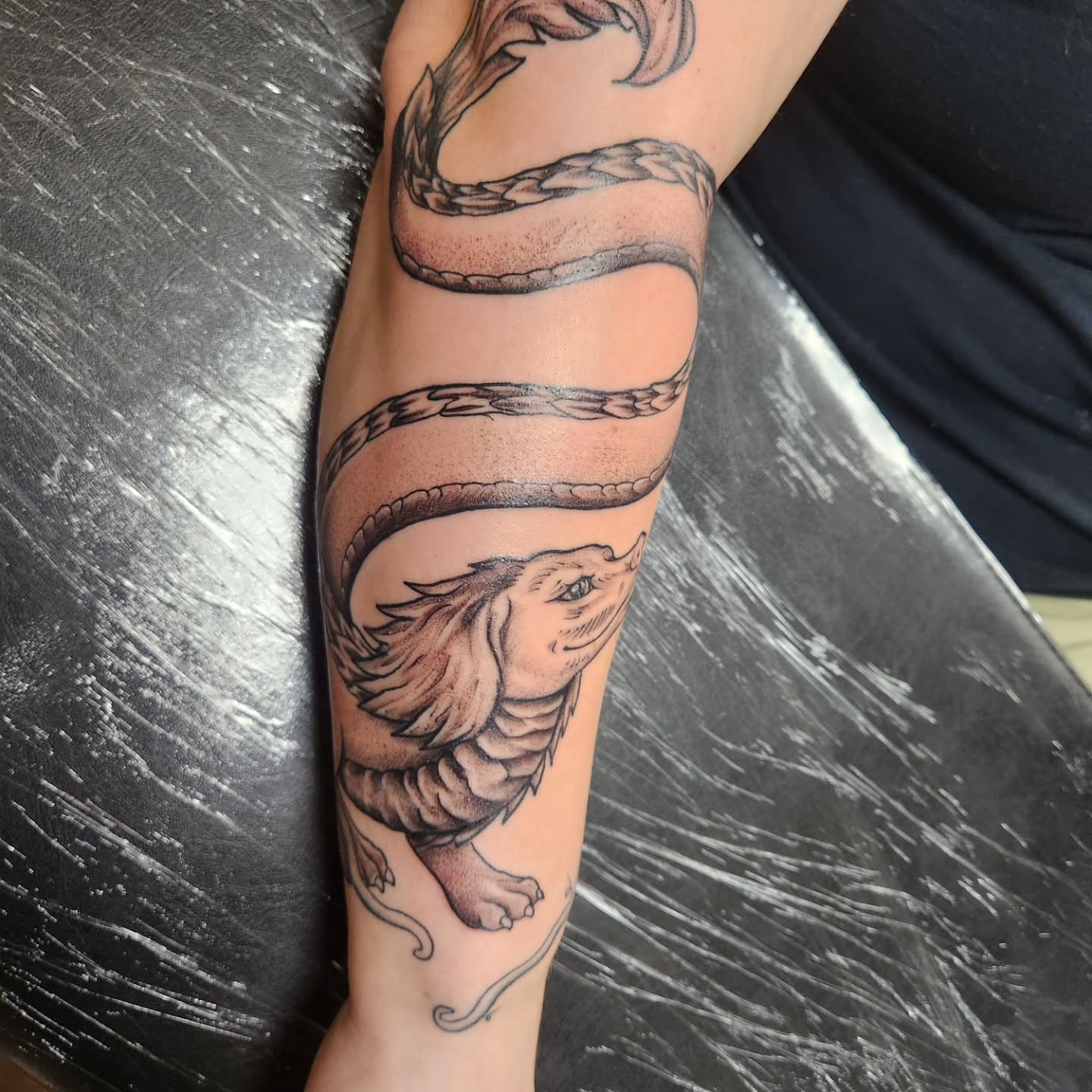 Tattoo by @eric_art1313 — black_and_grey