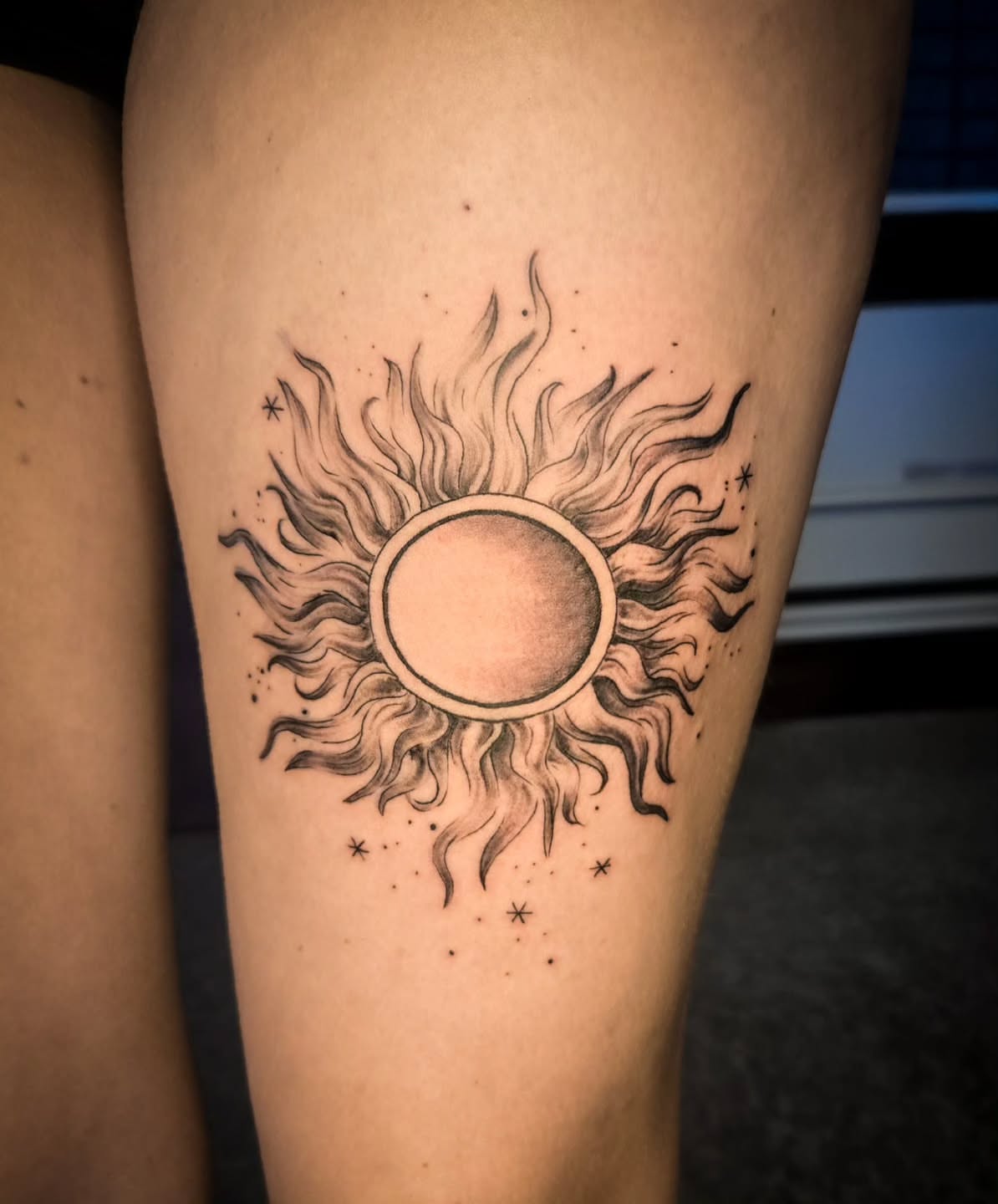 Tattoo by @isolationtattoos — black_and_grey