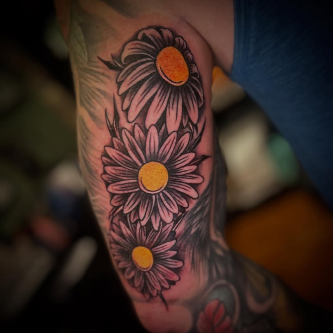 Tattoo by @daemiondesign — black_and_grey, realism