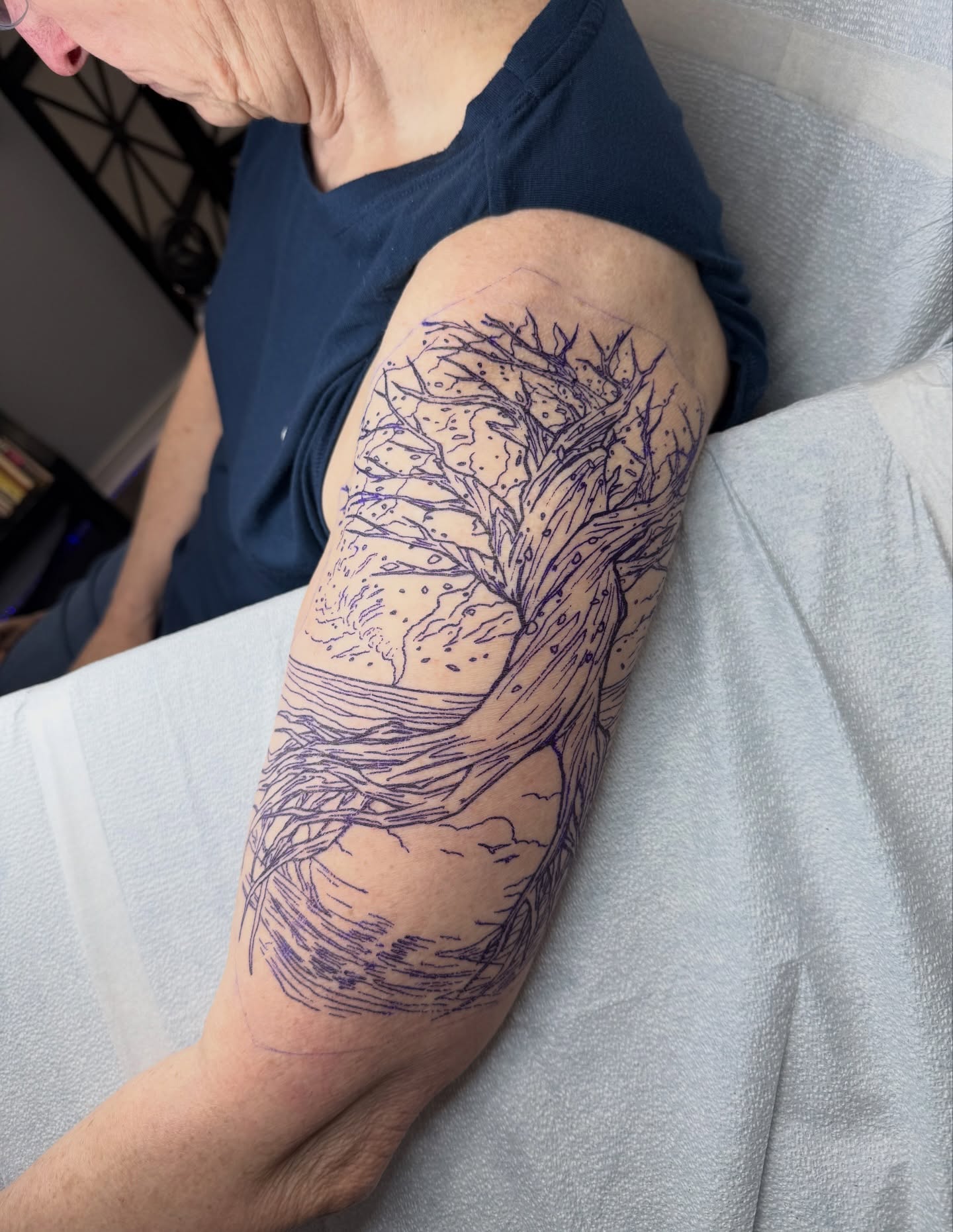 Tattoo by @skinelectricks — dotwork