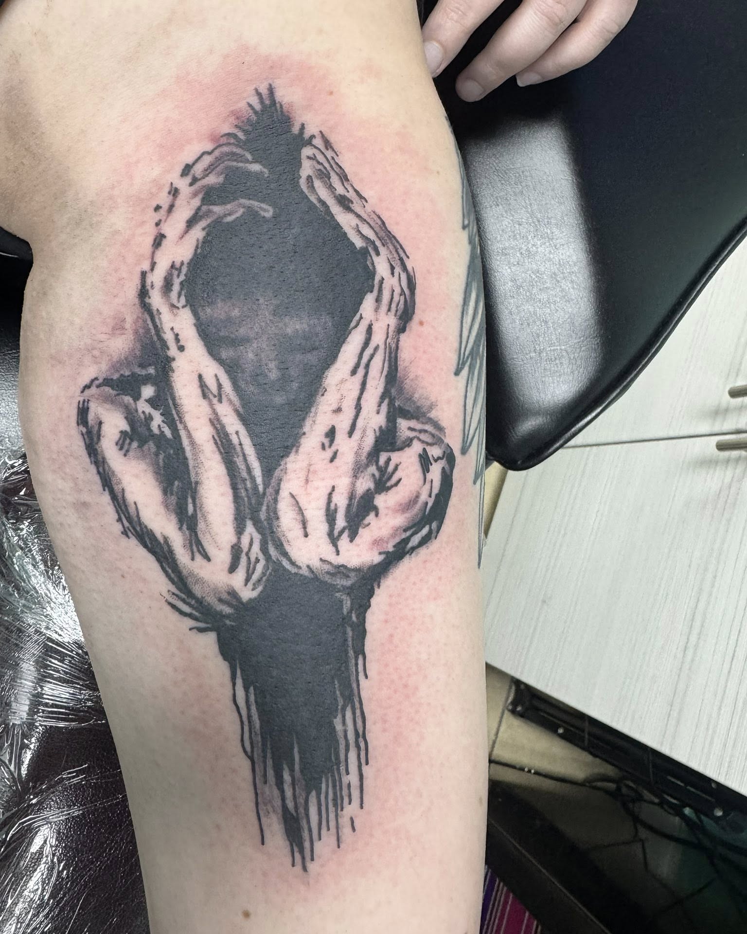 Tattoo by @grenuxzilla — black_and_grey, realism