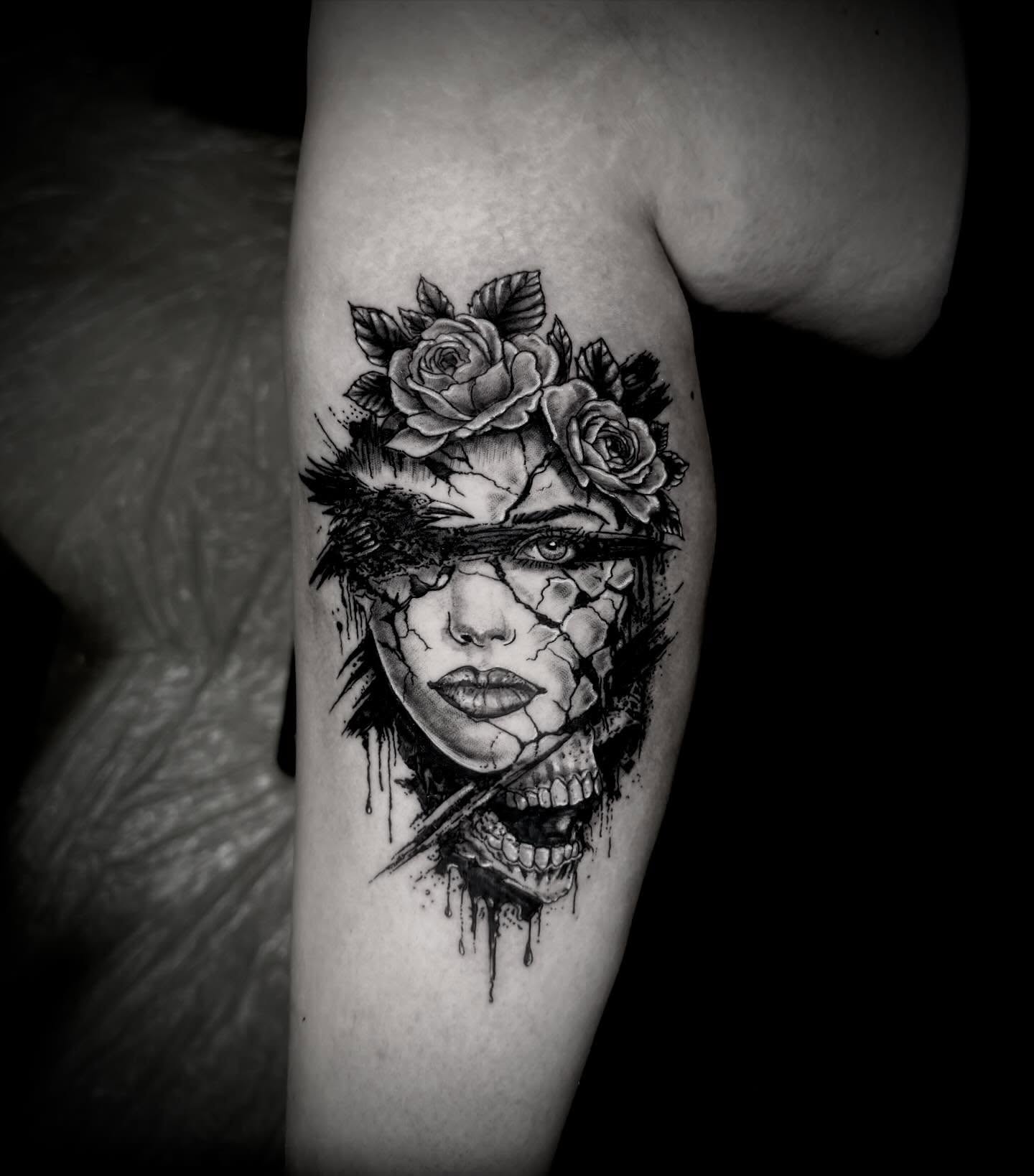 Tattoo by @dtf.tattoos — black_and_grey, realism