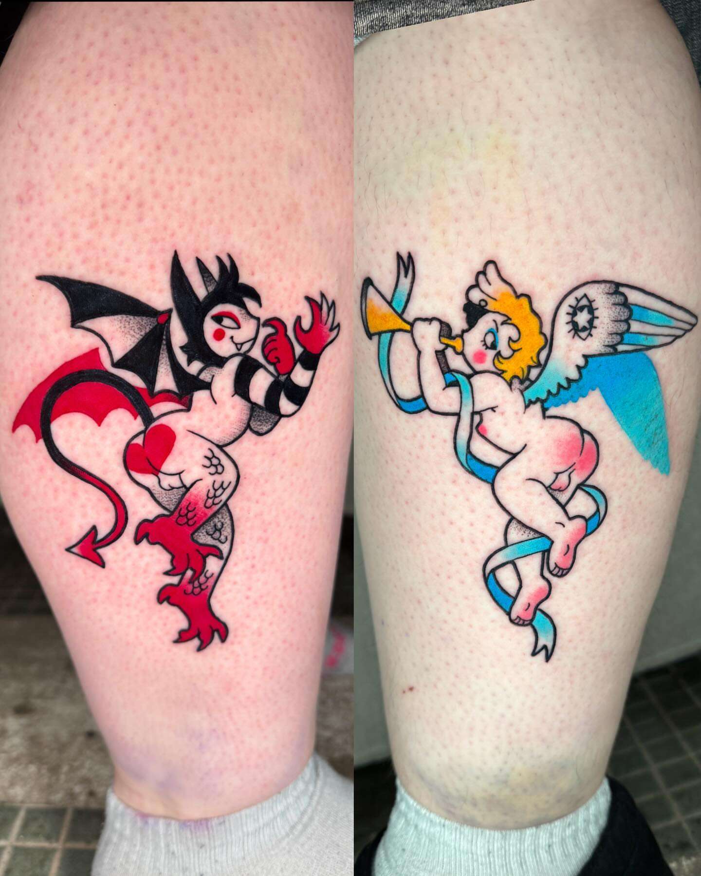 Tattoo by @carrion.beetle — american_traditional, neo_traditional