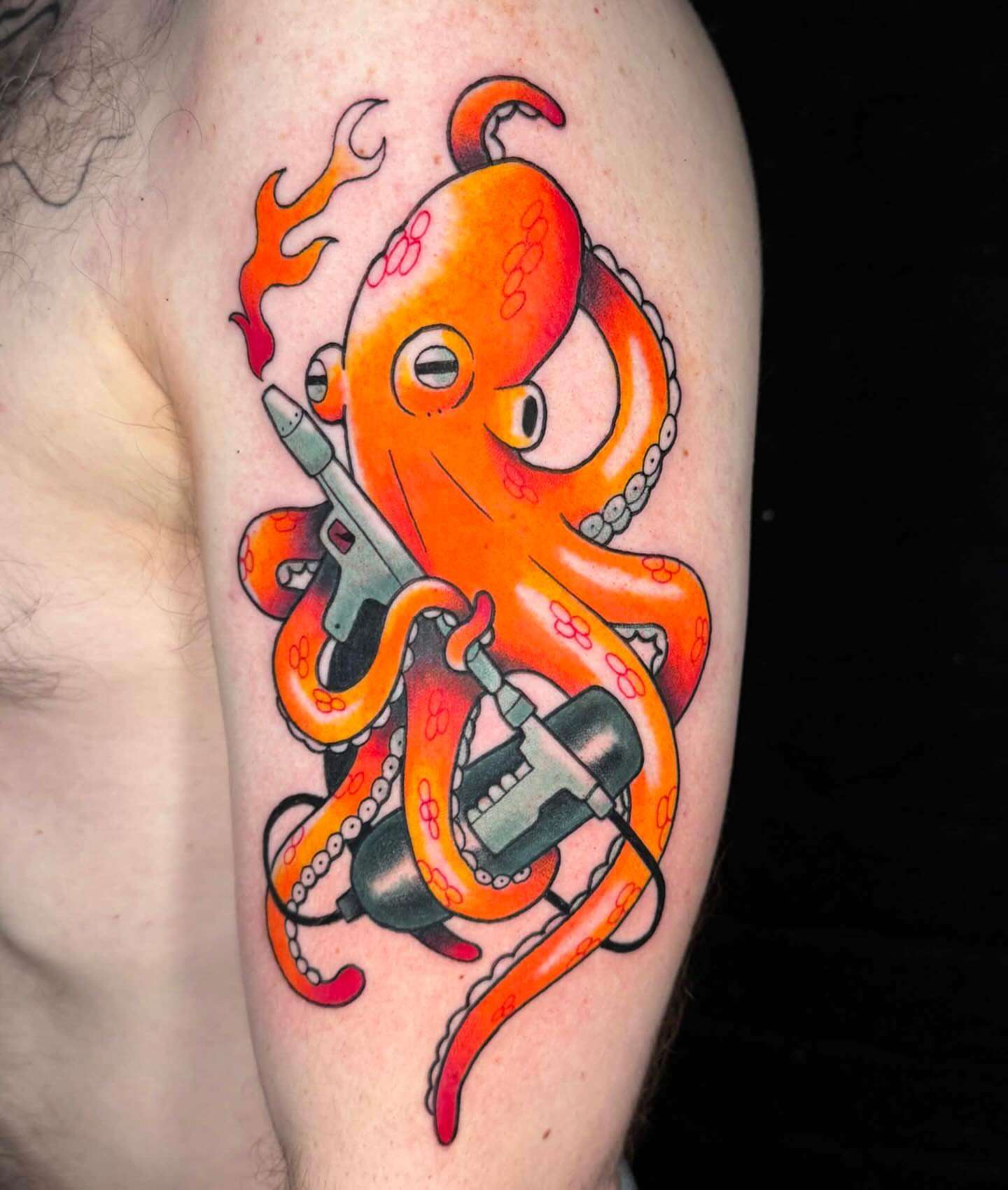 Tattoo by @carrion.beetle — american_traditional