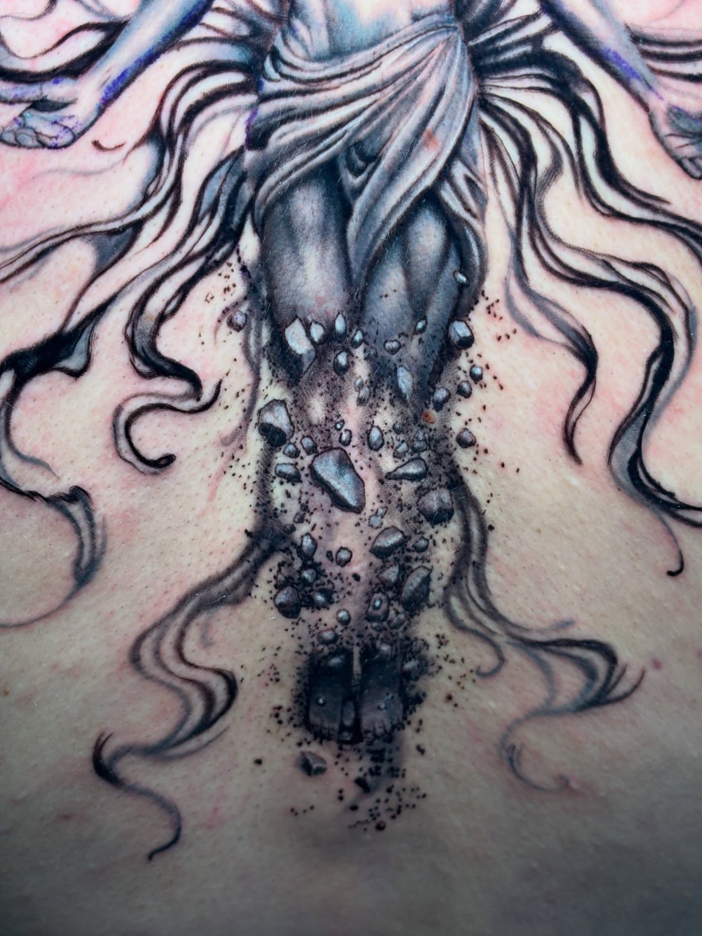 Tattoo by @d.muns_ink — dotwork, realism