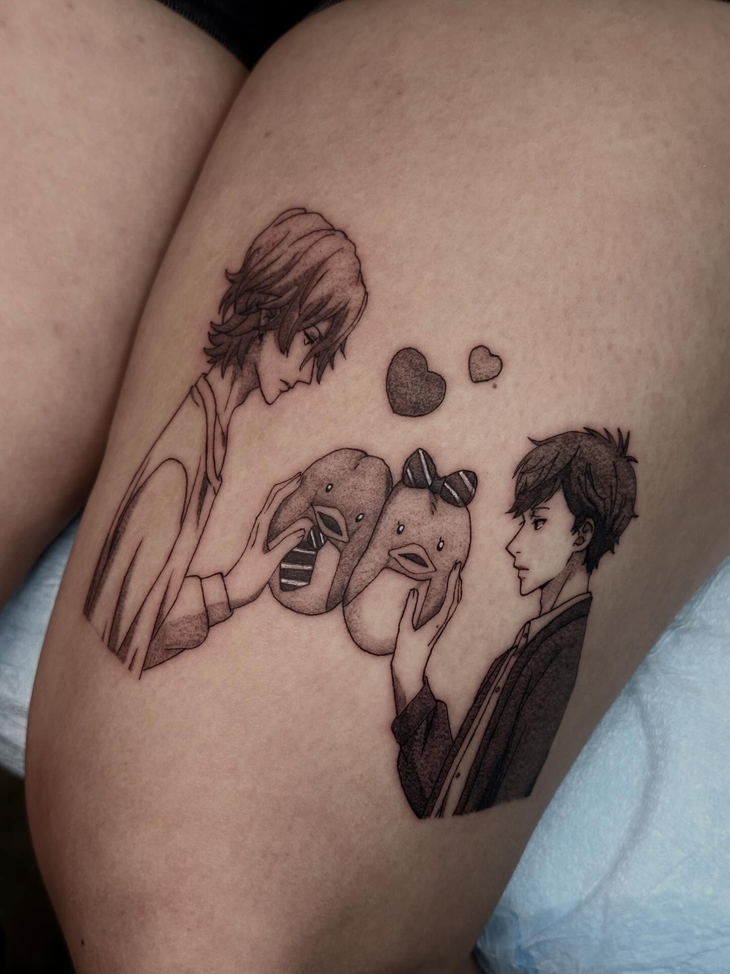 Tattoo by @kkimnida — black_and_grey