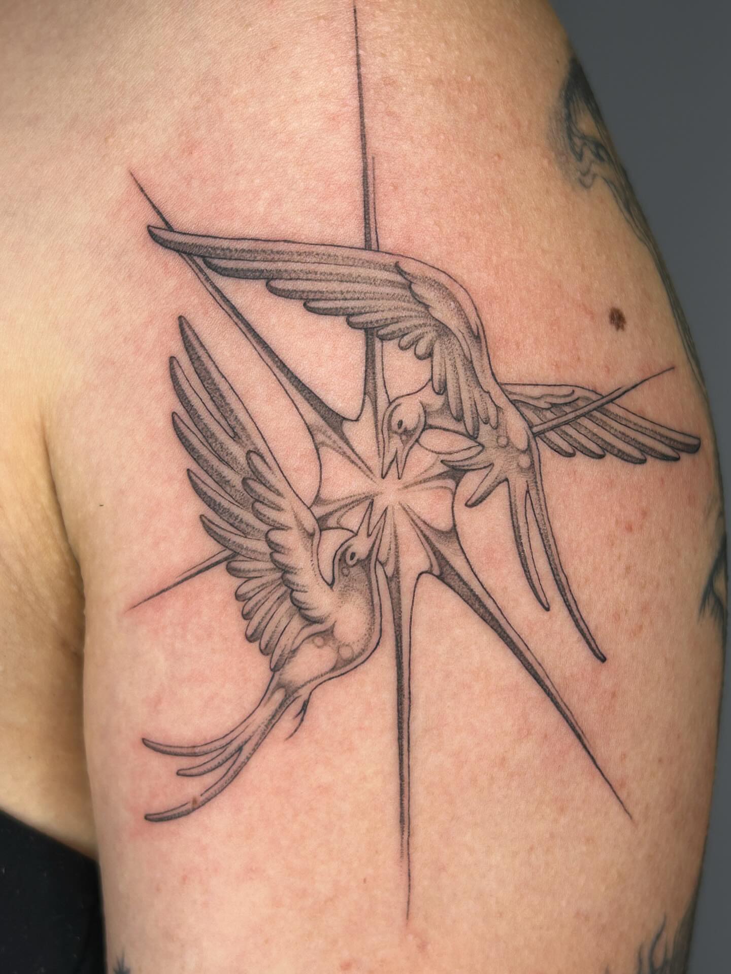 Tattoo by @late_bloom3r — black_and_grey