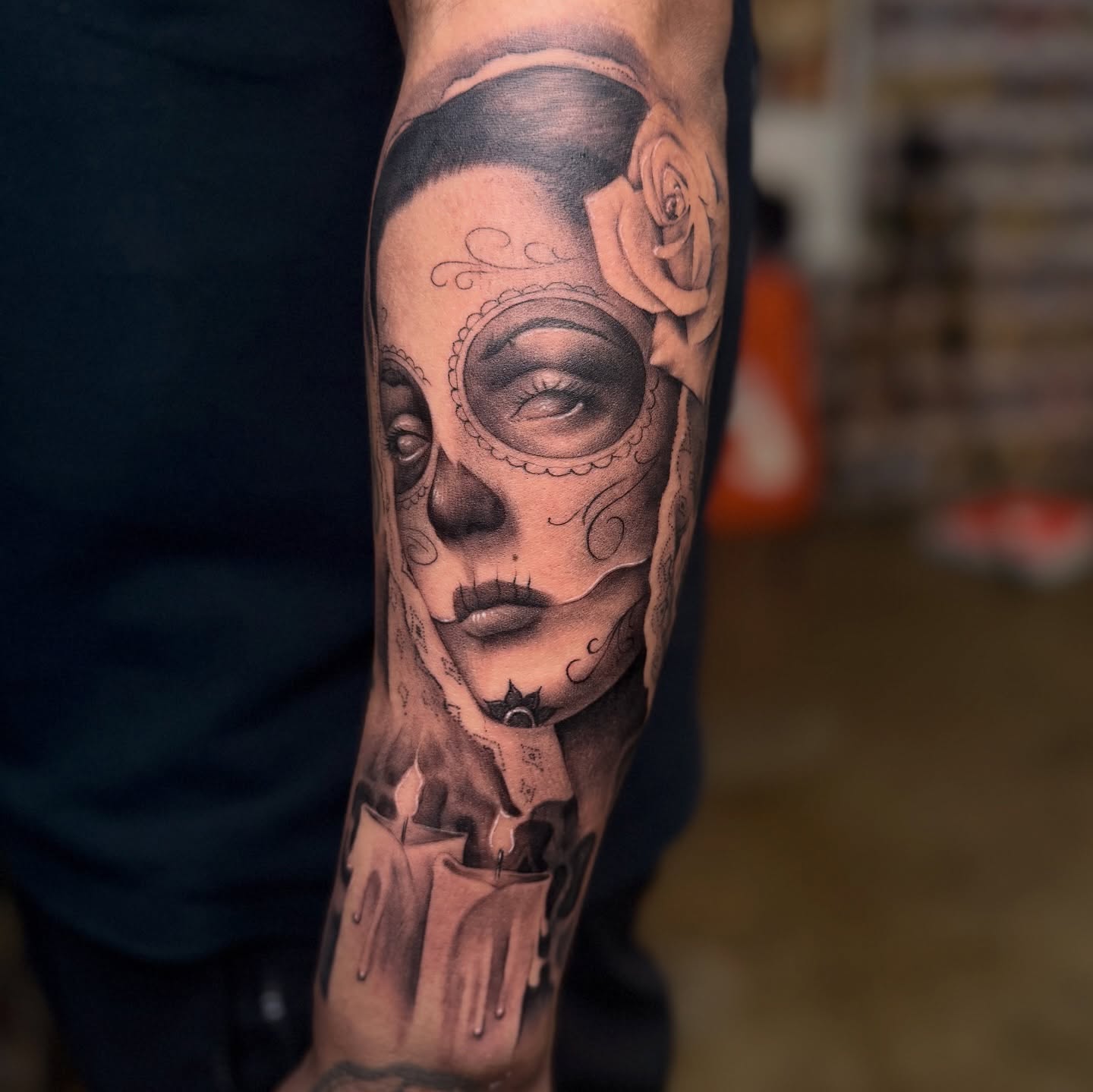 Tattoo by @divineink_nyc — black_and_grey