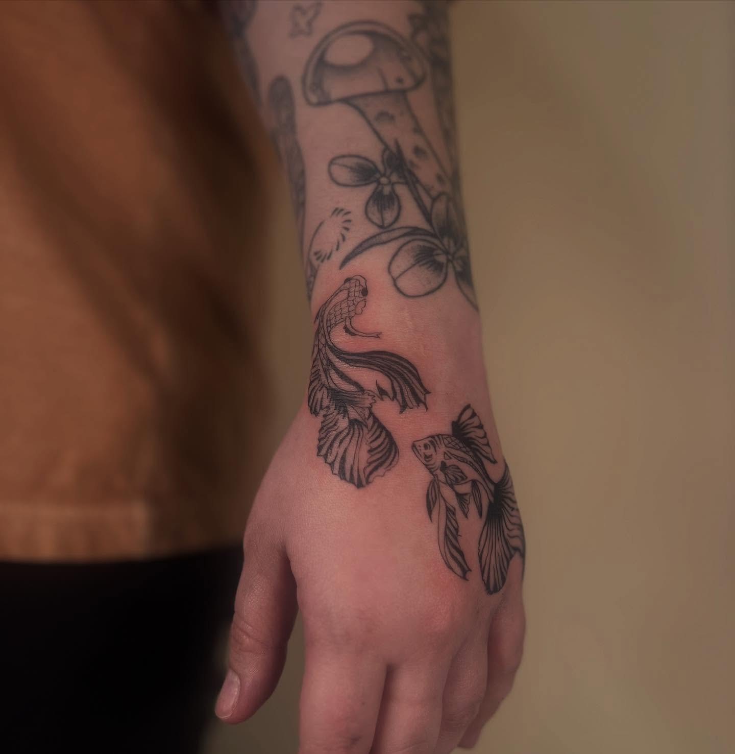Tattoo by @aldentetattoo — black_and_grey