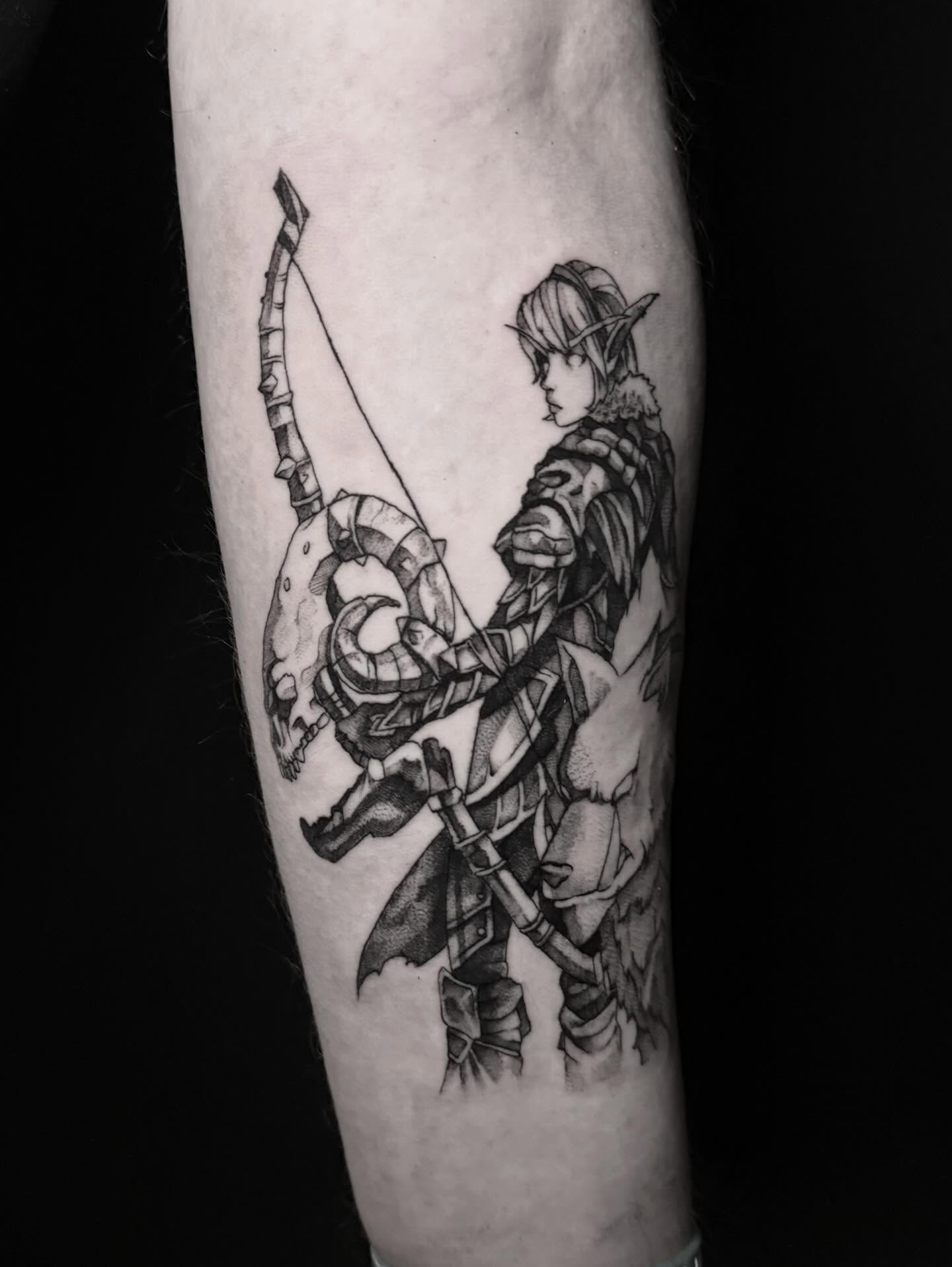 Tattoo by @boniaart — black_and_grey