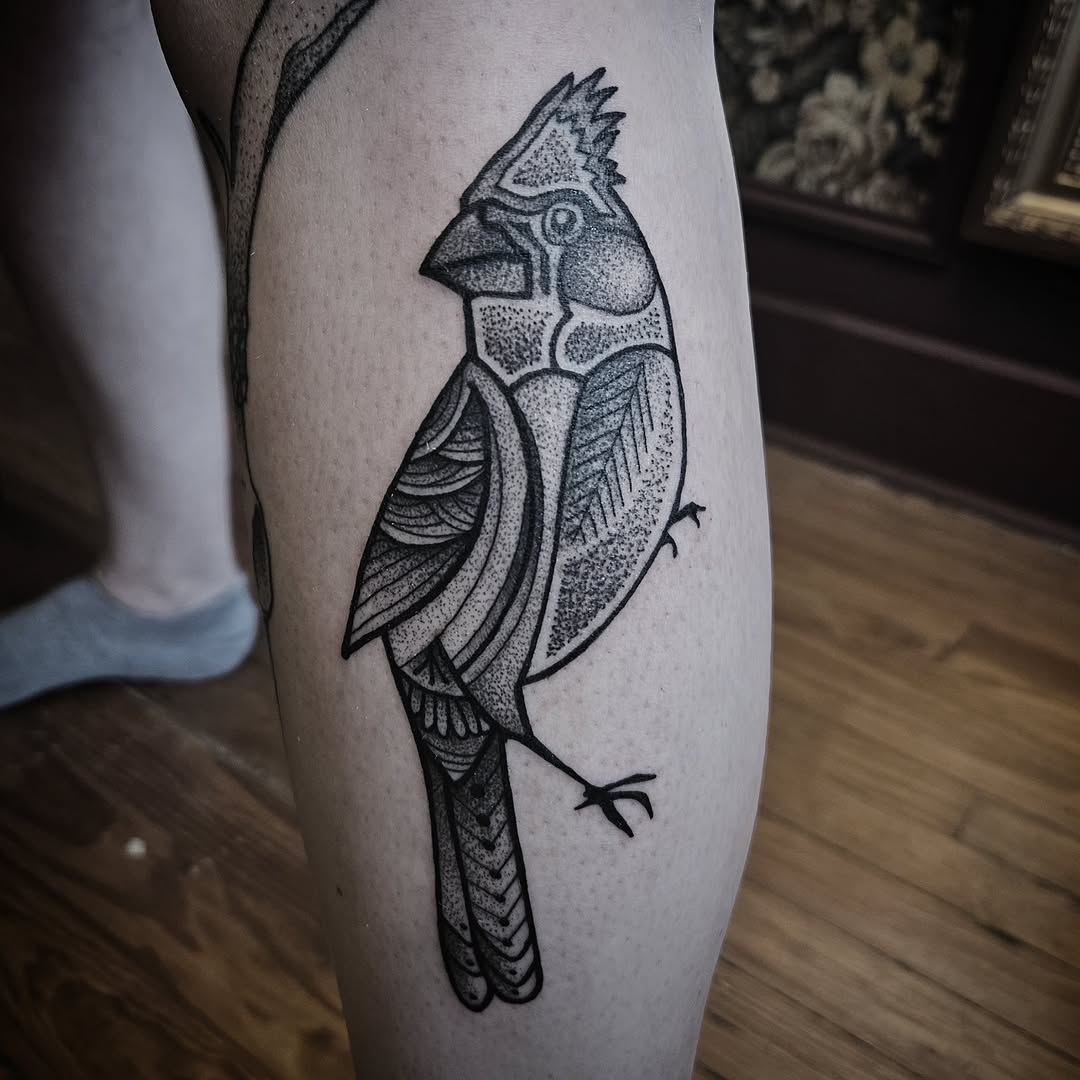Tattoo by @killingjakob2 — dotwork, black_and_grey