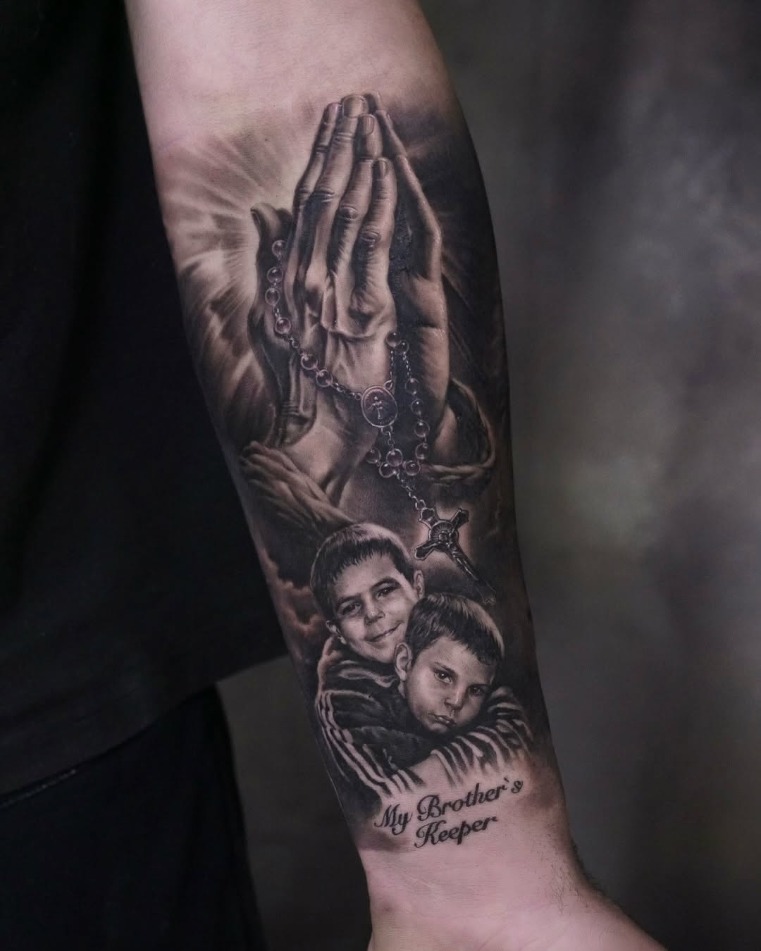 Tattoo by @sean_tattoos — realism, black_and_grey