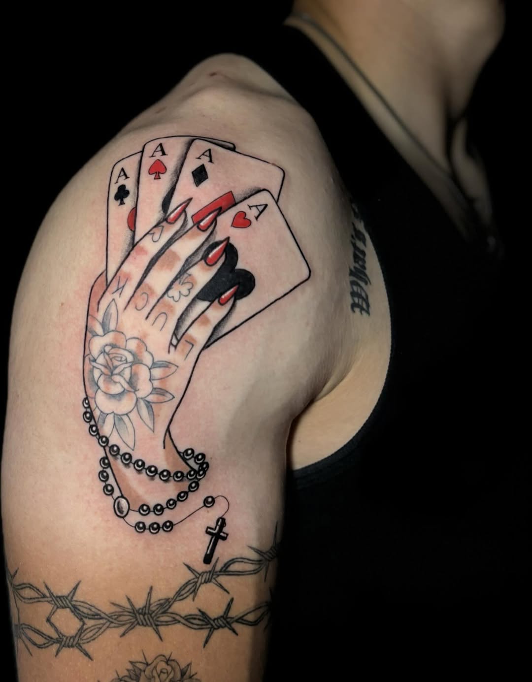 Tattoo by @sabbytattz — american_traditional, black_and_grey