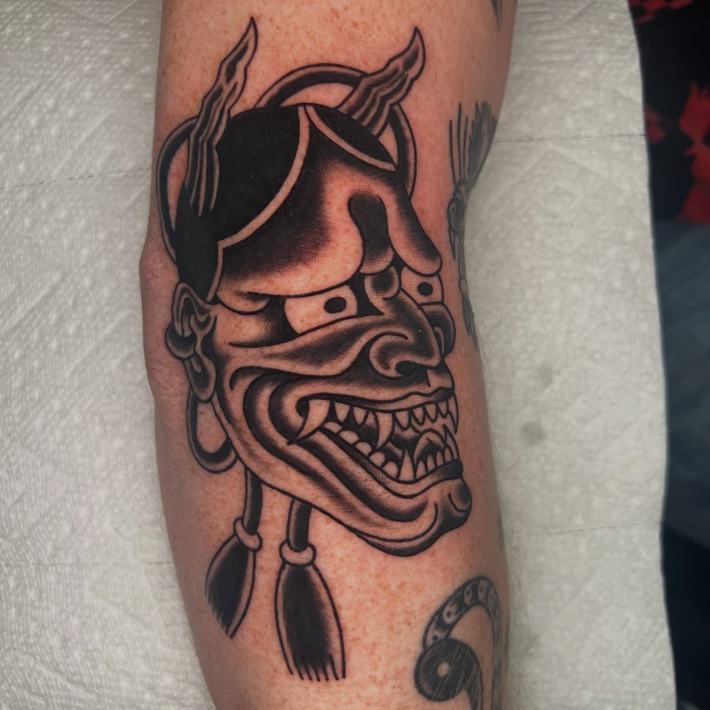 Tattoo by @peteherg — black_and_grey