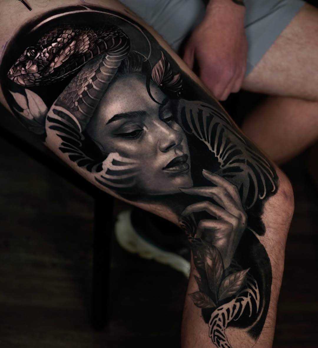 Tattoo by @tattoosbygonzo β realism, black_and_grey