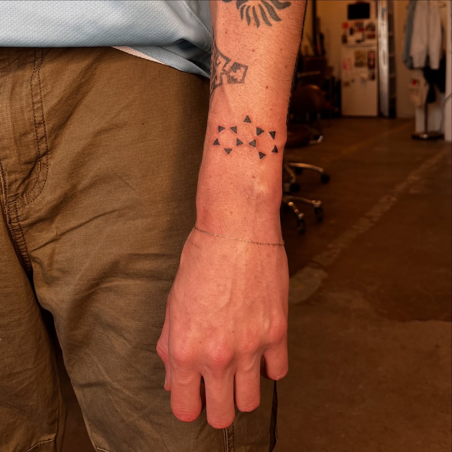 Geometric pattern geometric tattoo on the forearm by Gap⋆head