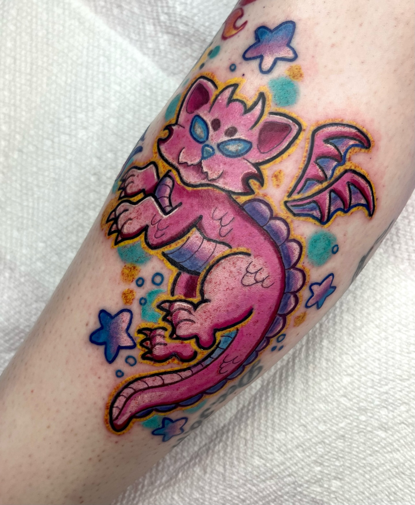 Tattoo by @oliveoiltattoos โ new_school, illustrative