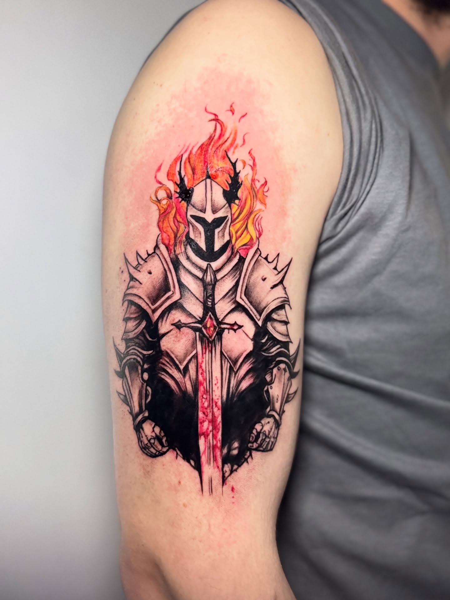 Tattoo by @beth.tattooink — dark_realism, watercolor