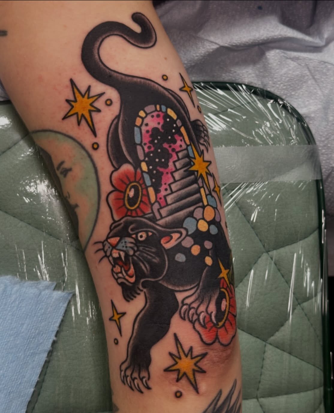 Tattoo by @sammystormtattoo — american_traditional, dotwork
