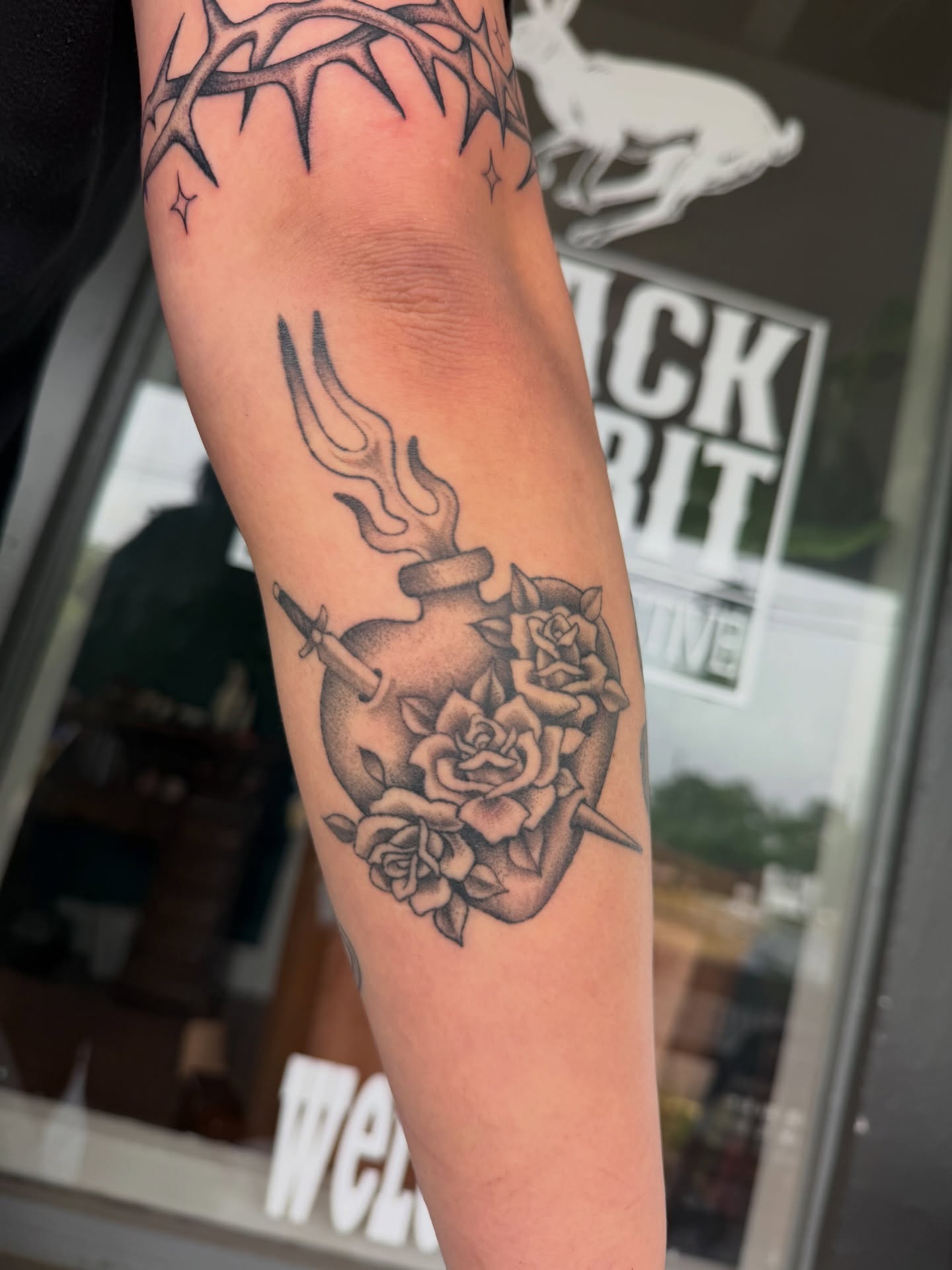 Tattoo by @ruckustattoo — black_and_grey