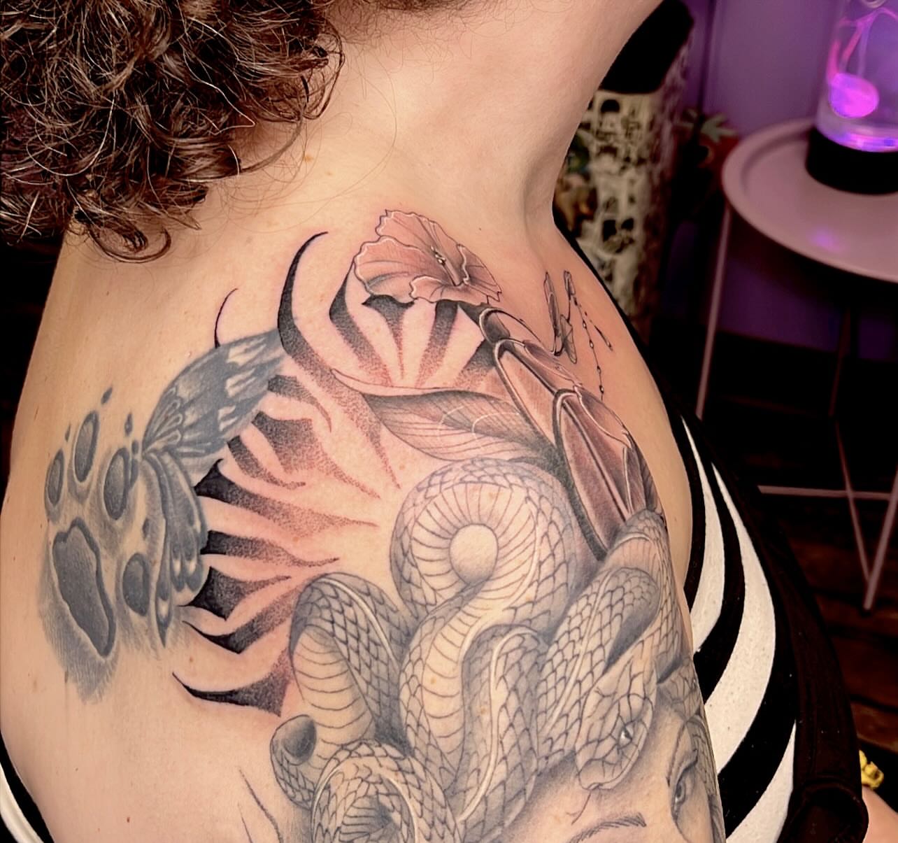 Tattoo by @tattoosbyebonyjane — black_and_grey, realism