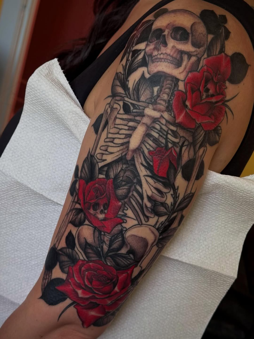 Tattoo by @espinaltattoos — dark_realism, black_and_grey