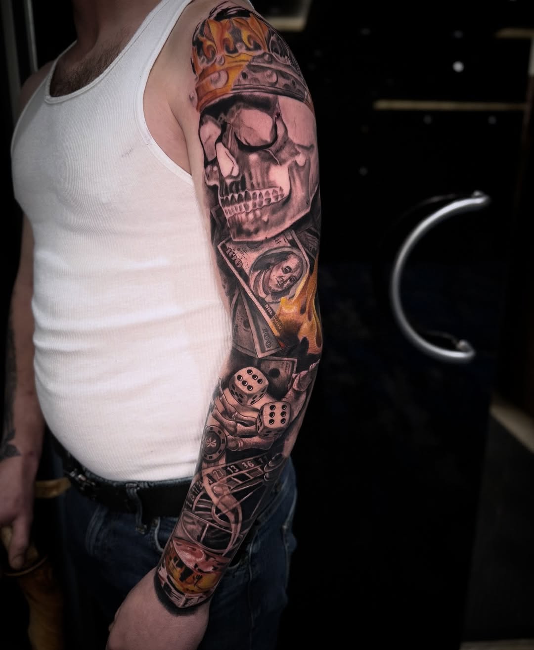 Tattoo by @maybebaby_tattoo — realism, black_and_grey