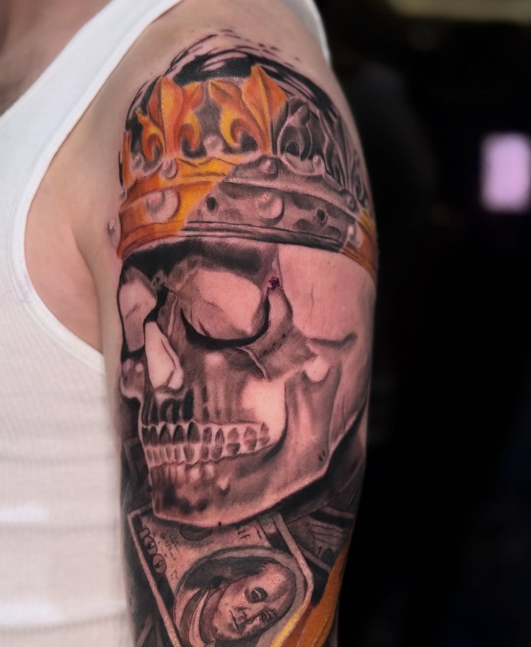 Tattoo by @maybebaby_tattoo — realism, black_and_grey