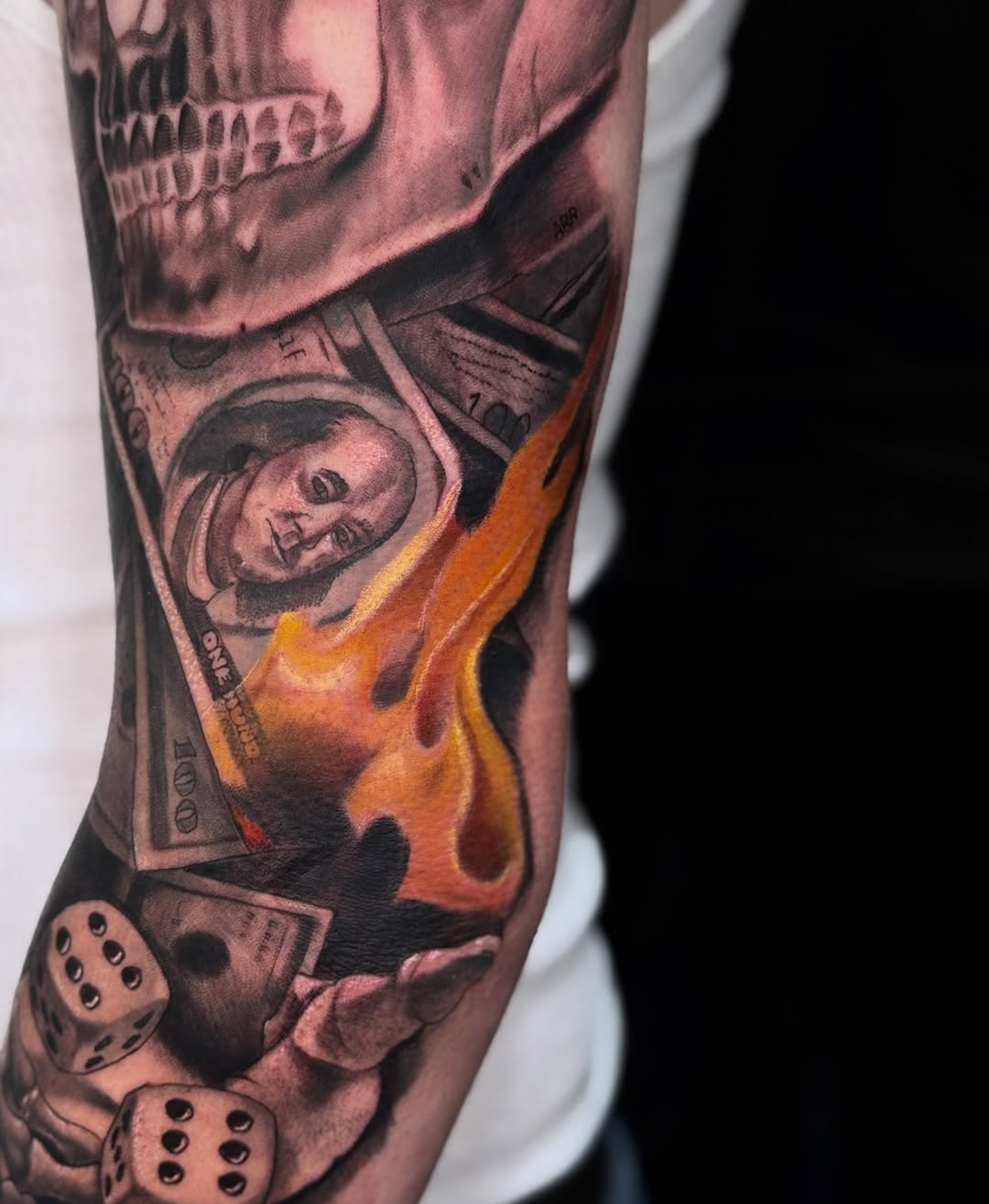 Tattoo by @maybebaby_tattoo — realism, black_and_grey