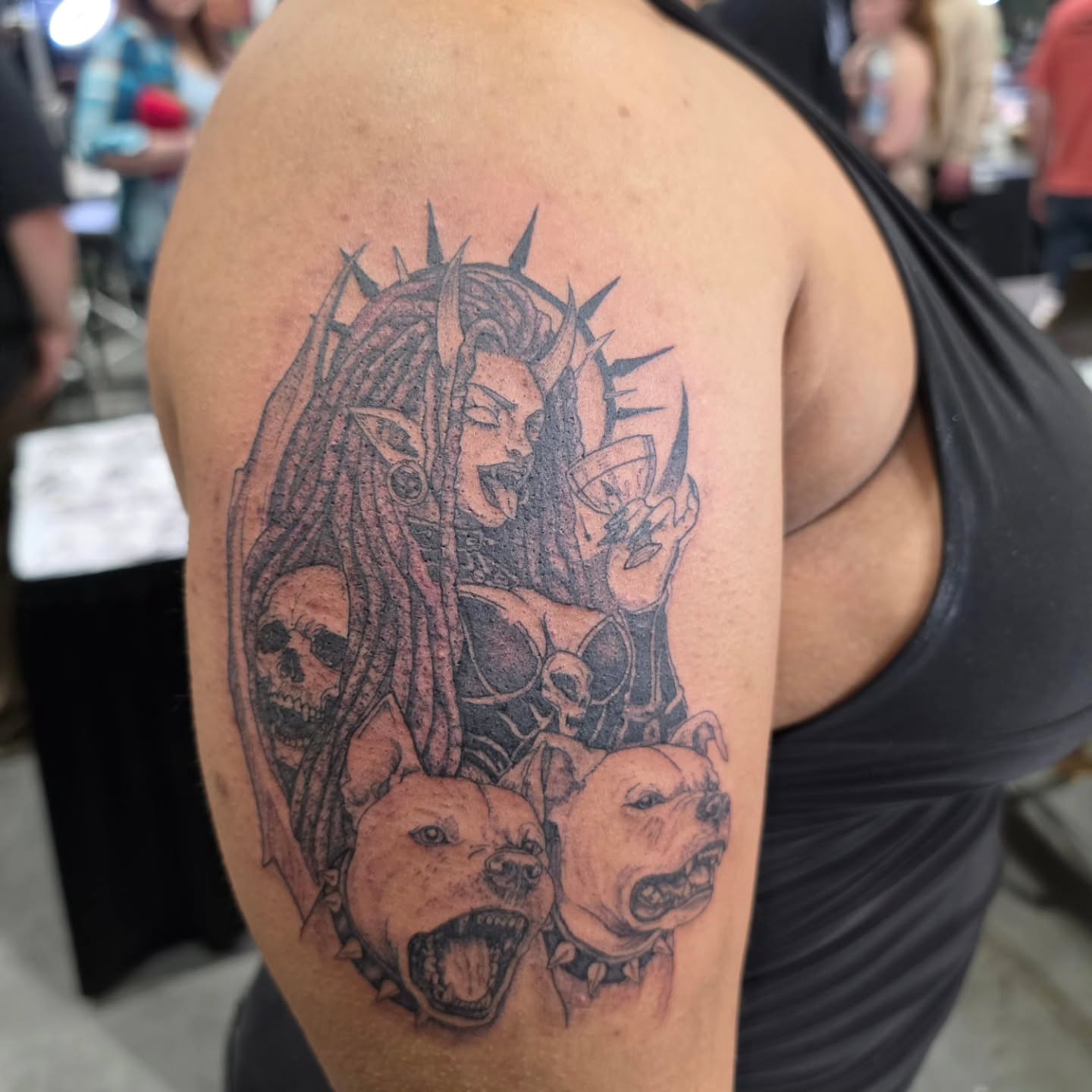 Tattoo by @juanes_lopez06 — black_and_grey, dark_realism