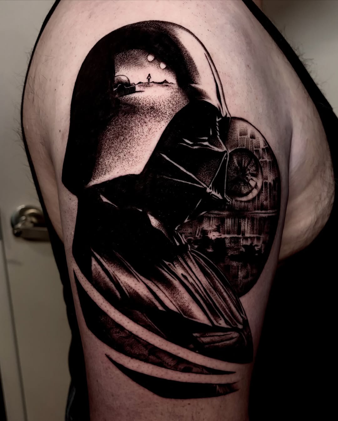 Tattoo by @aannamosity — realism, black_and_grey