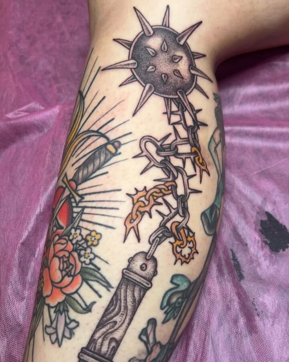 Tattoo by @brianaleflore — american_traditional