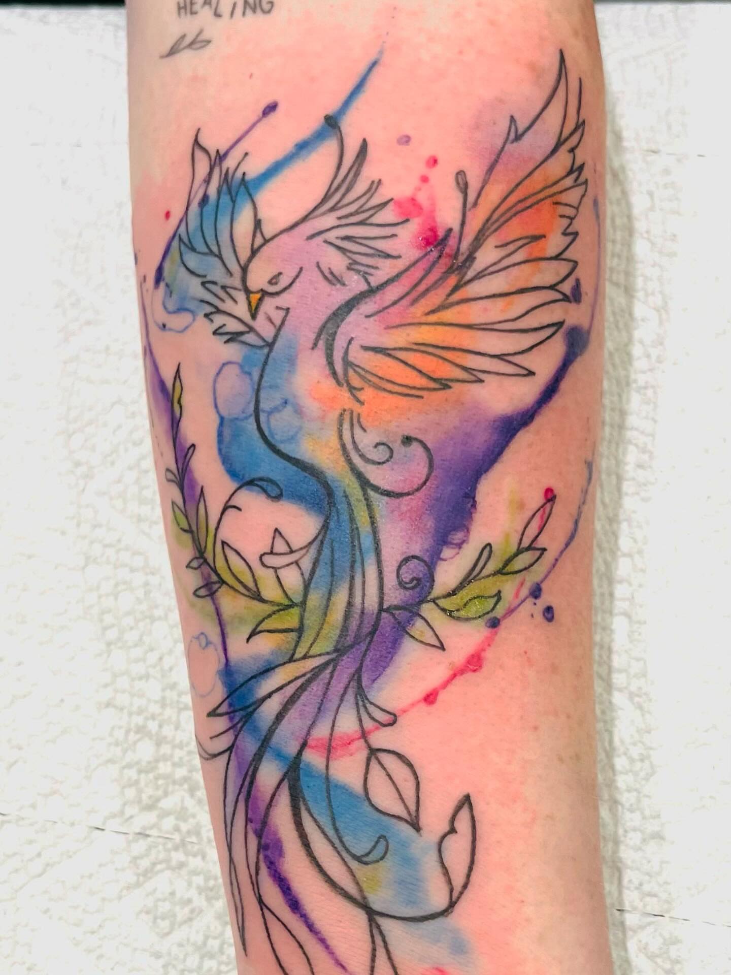Tattoo by @spugstattoo — watercolor
