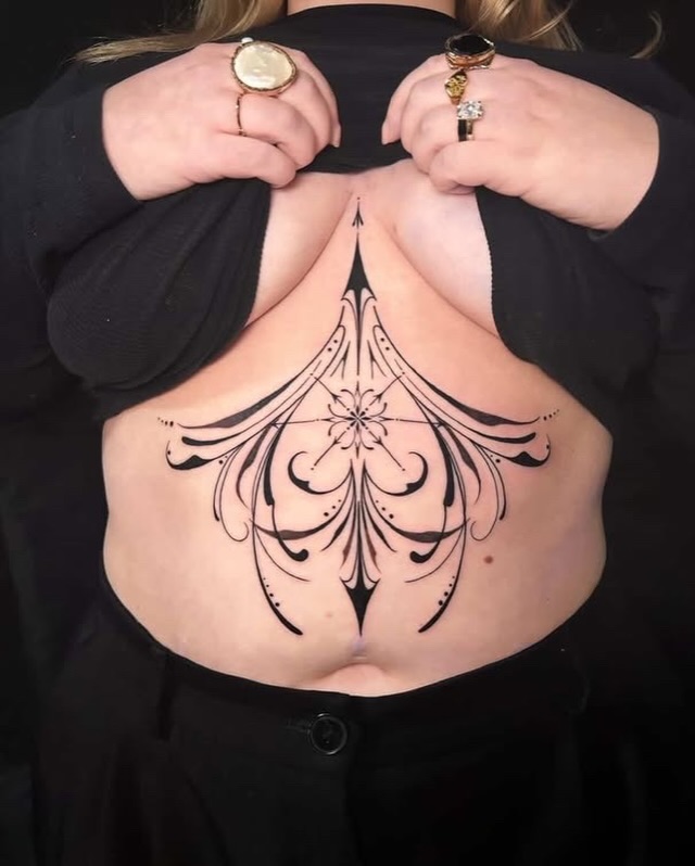 Tattoo by @crystalthornstattoo — ornamental, geometric