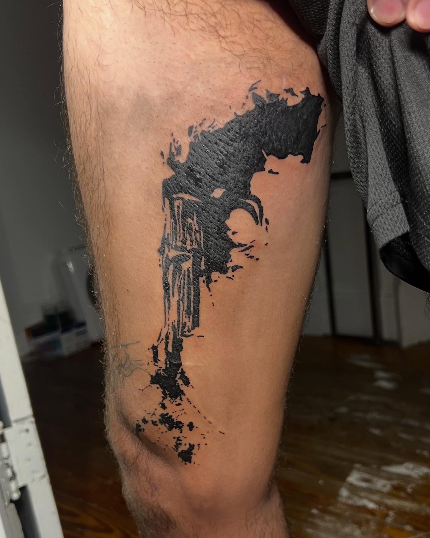Tattoo by @ineedarocketlauncher — black_and_grey