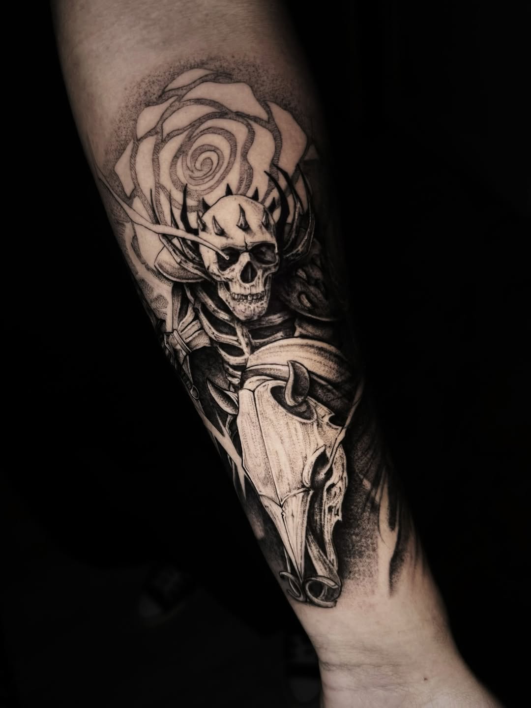 Tattoo by @tattooxklo โ black_and_grey, realism
