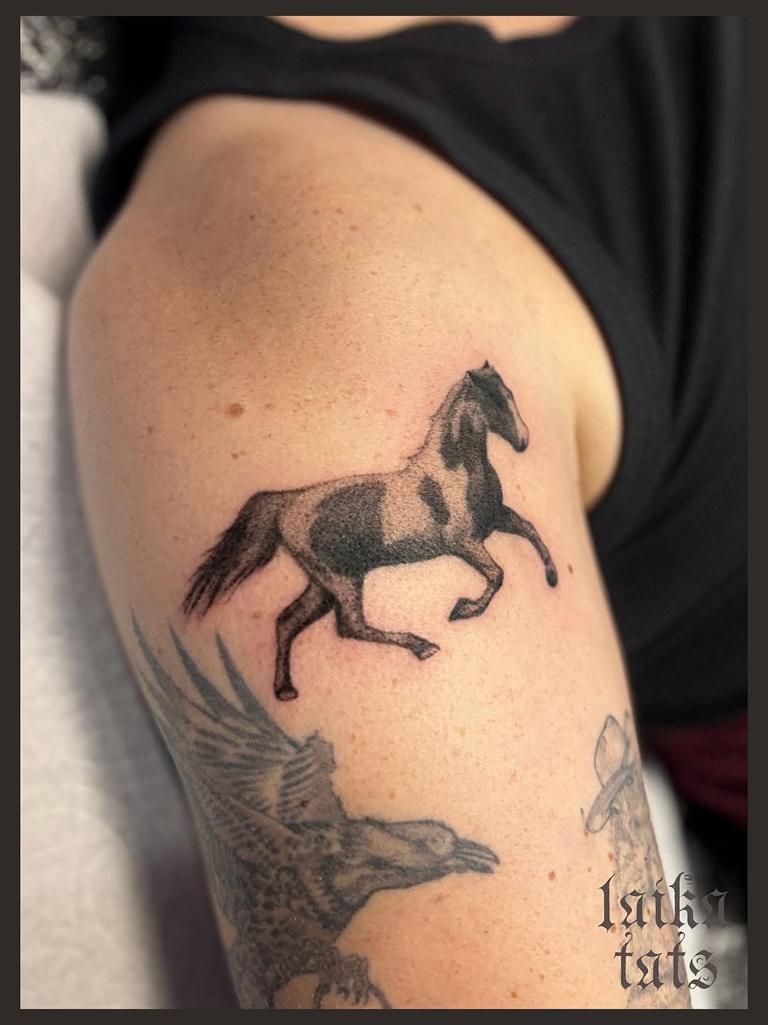 Tattoo by @laikatats — realism, black_and_grey