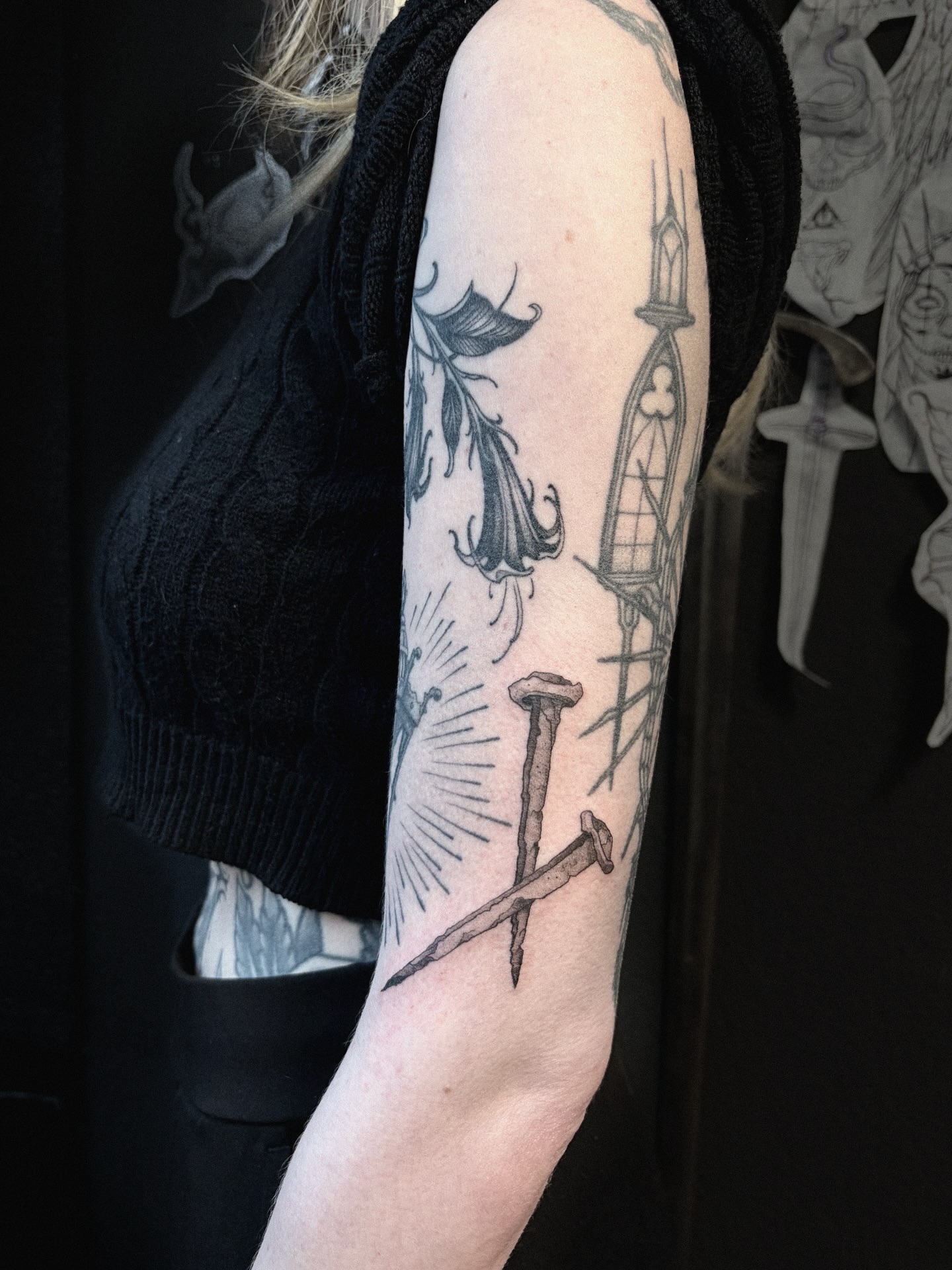 Tattoo by @collectitats โ black_and_grey