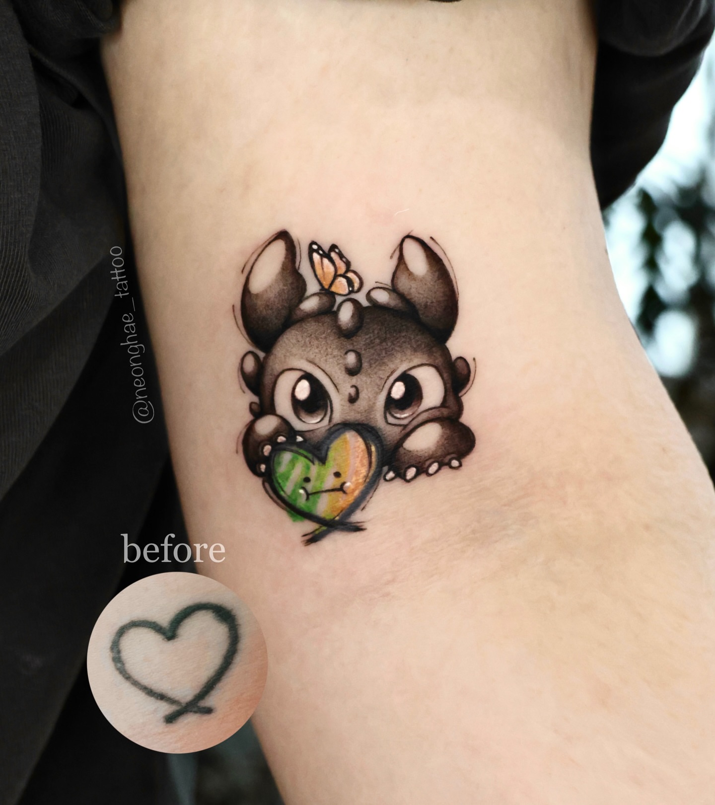 Tattoo by @neonghae — dotwork, realism