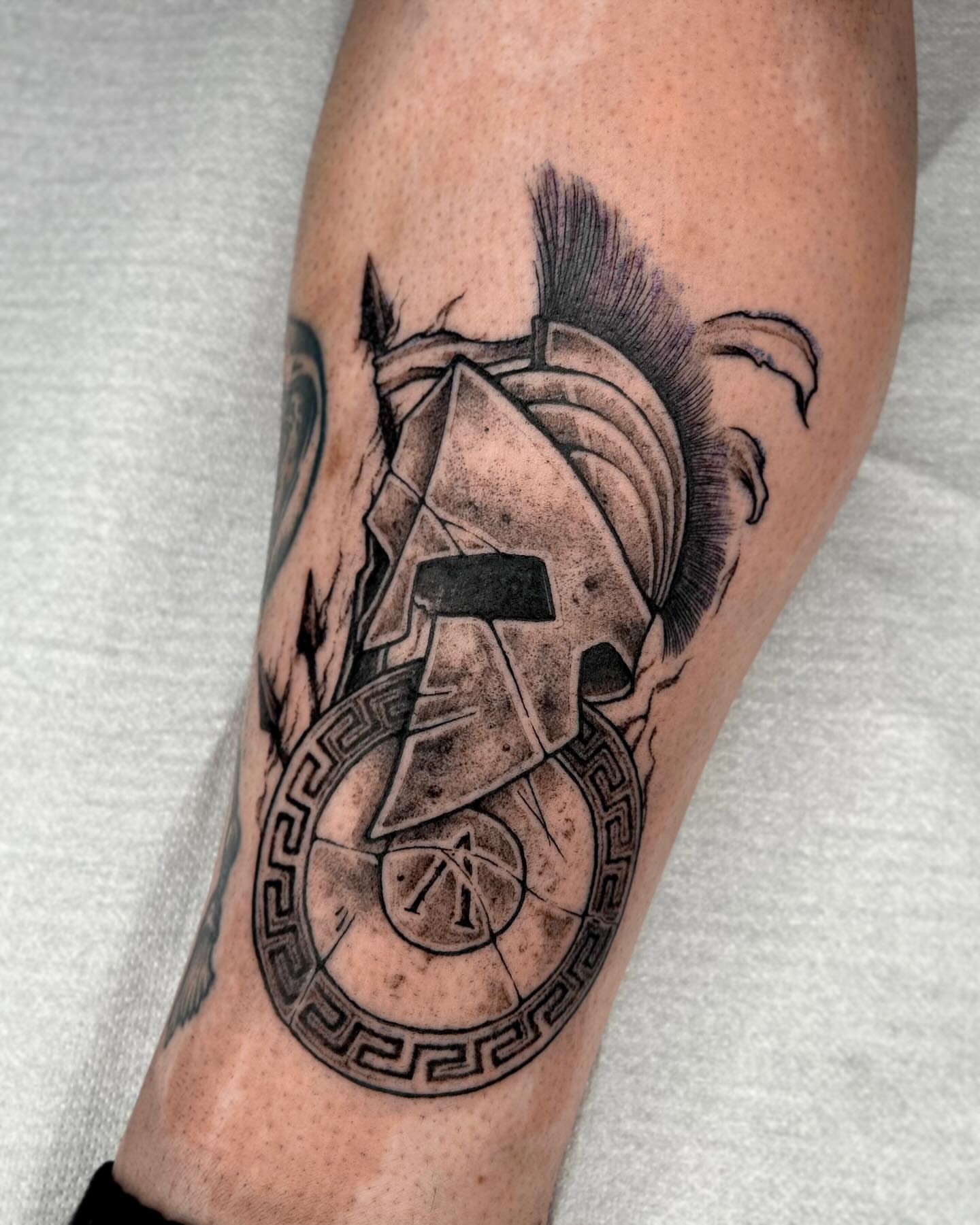 Tattoo by @da.voide_tattoo — black_and_grey