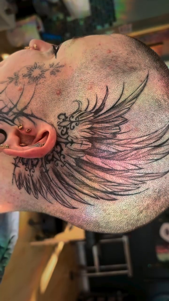 Tattoo by @inkvanna — black_and_grey, ornamental